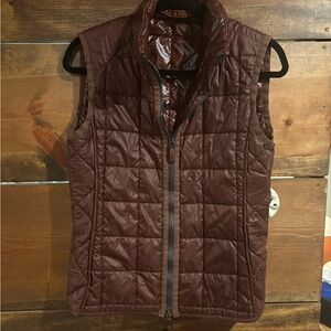 Women's Quilted Vest in Brown